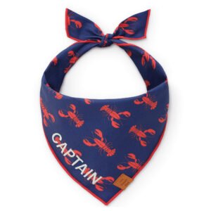 Catch_ofthe-Day-Navy_Bandana_Embroidered Catch of the Day Dog Bandana