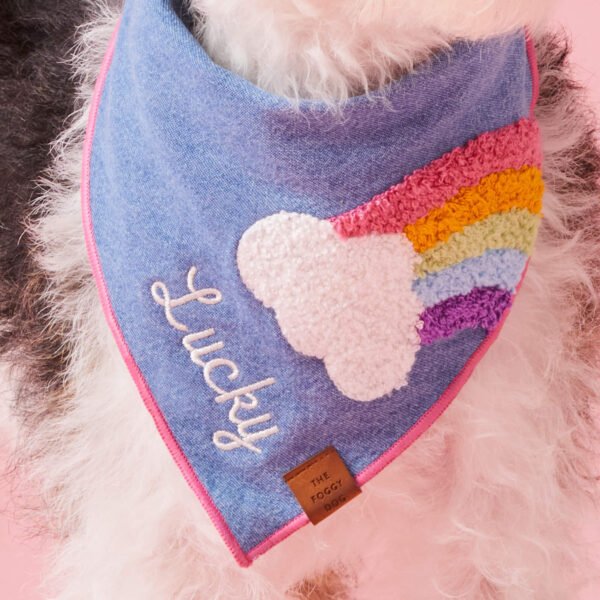 Rainbow Applique Dog Bandana